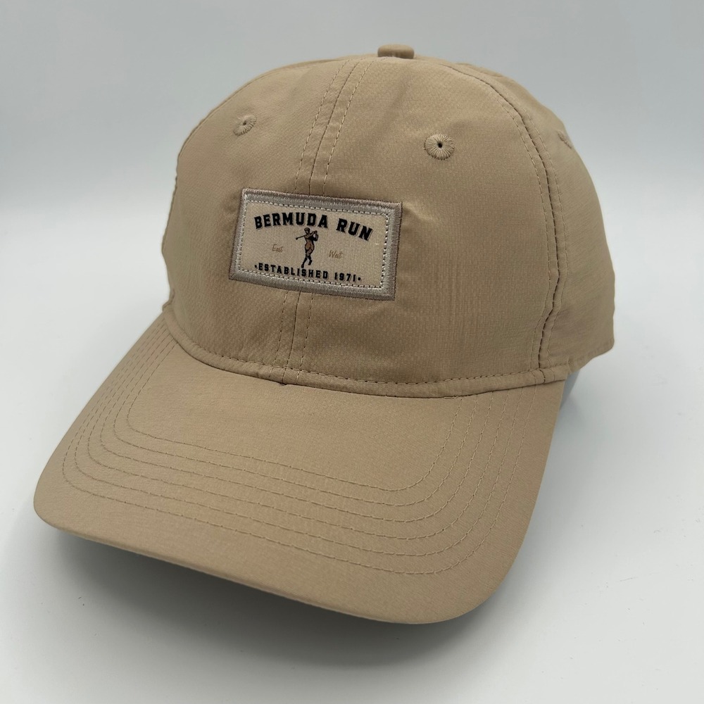 Bermuda Run Golf Hat Ahead Mid Fit Mens OSFA Tan Performance Gorpcore Sporty